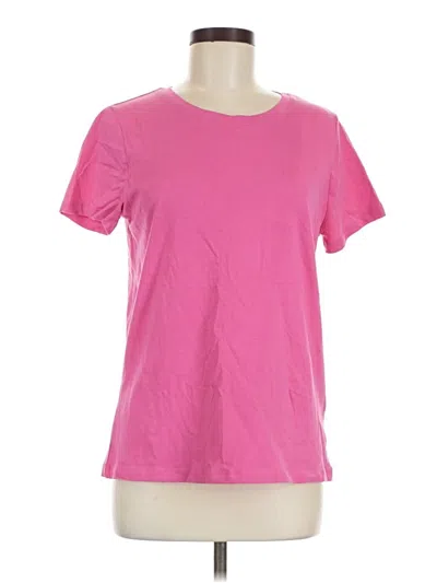 Pre-owned Time And Tru Short Sleeve T-shirt In Pink
