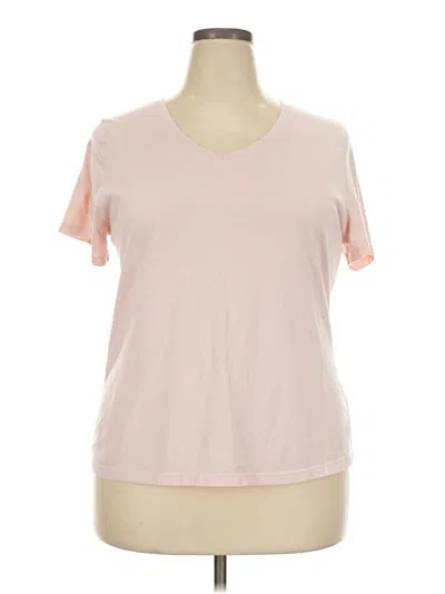 Pre-owned Time And Tru Short Sleeve T-shirt In Pink