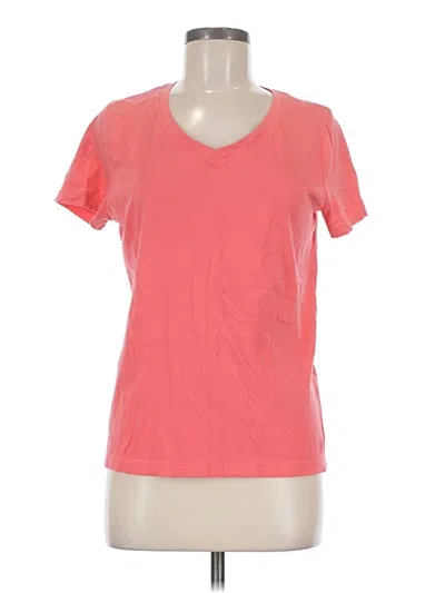 Pre-owned Time And Tru Short Sleeve T-shirt In Pink