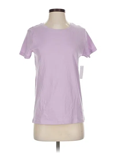 Pre-owned Time And Tru Short Sleeve T-shirt In Purple