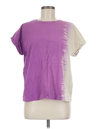 Pre-owned Time And Tru Short Sleeve T-shirt In Purple