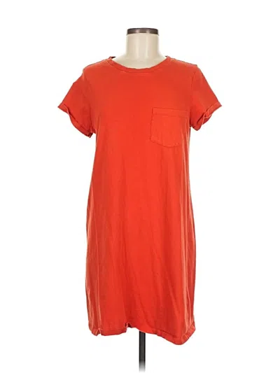 Pre-owned Time And Tru Short Sleeve T-shirt In Red