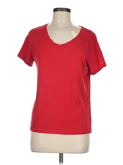 Pre-owned Time And Tru Short Sleeve T-shirt In Red