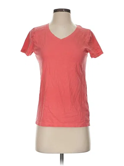 Pre-owned Time And Tru Short Sleeve T-shirt In Red