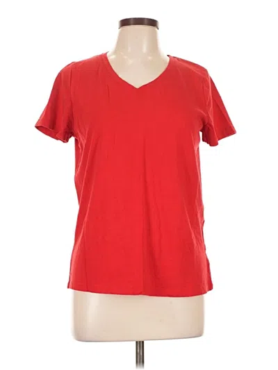 Pre-owned Time And Tru Short Sleeve T-shirt In Red