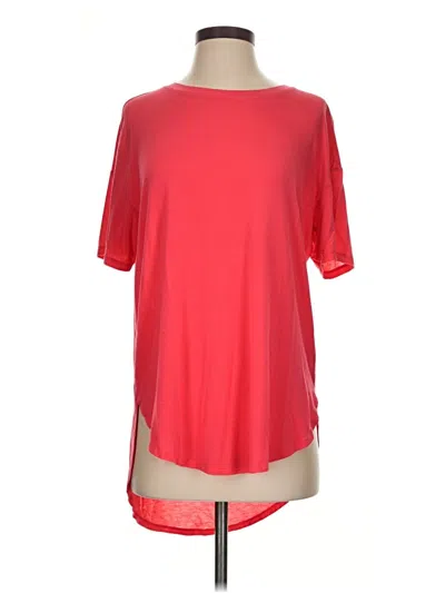 Pre-owned Time And Tru Short Sleeve T-shirt In Red