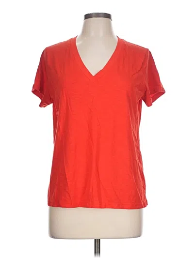 Pre-owned Time And Tru Short Sleeve T-shirt In Red