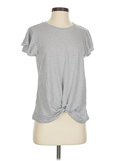 Pre-owned Time And Tru Short Sleeve T-shirt In Silver