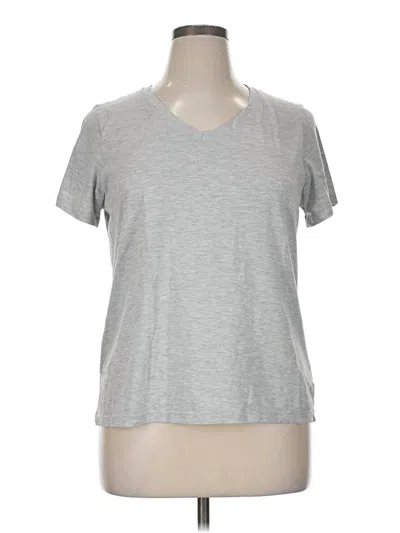 Pre-owned Time And Tru Short Sleeve T-shirt In Silver
