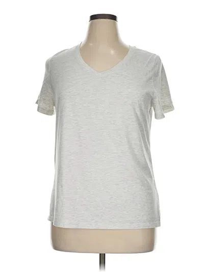 Pre-owned Time And Tru Short Sleeve T-shirt In Silver