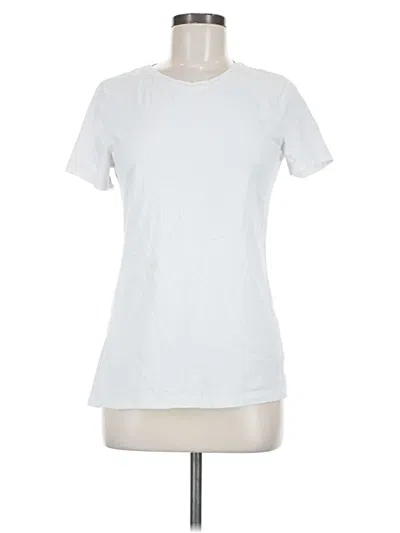 Pre-owned Time And Tru Short Sleeve T-shirt In White