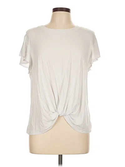 Pre-owned Time And Tru Short Sleeve T-shirt In White