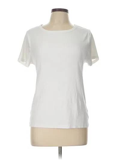 Pre-owned Time And Tru Short Sleeve T-shirt In White
