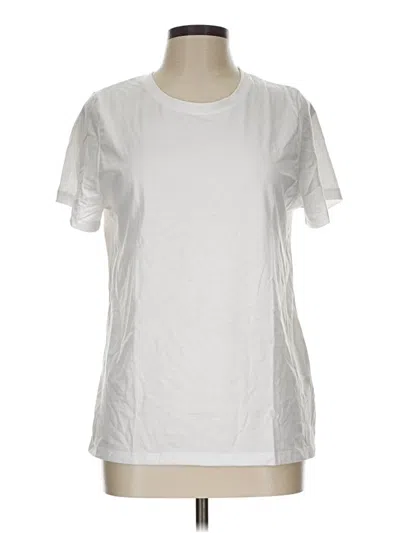 Pre-owned Time And Tru Short Sleeve T-shirt In White