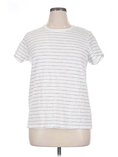 Pre-owned Time And Tru Short Sleeve T-shirt In White
