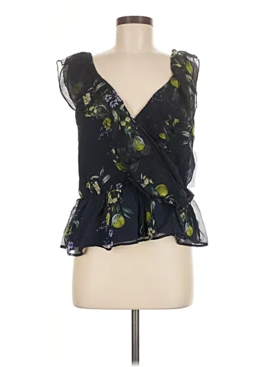 Pre-owned Time And Tru Sleeveless Blouse In Black