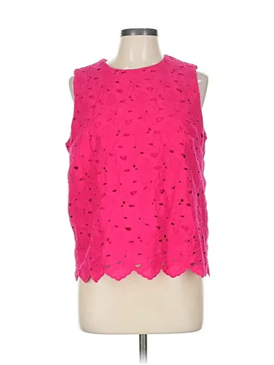 Pre-owned Time And Tru Sleeveless Blouse In Pink