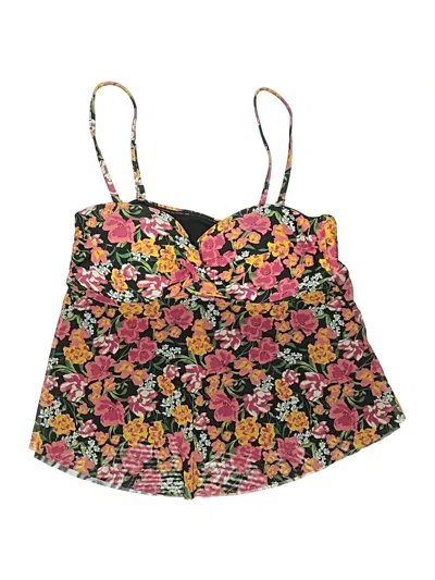 Pre-owned Time And Tru Sleeveless Blouse In Pink