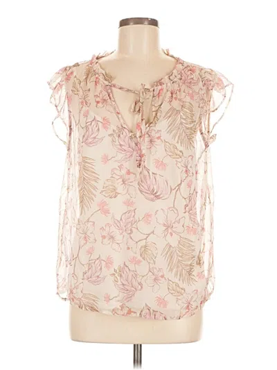 Pre-owned Time And Tru Sleeveless Blouse In Pink