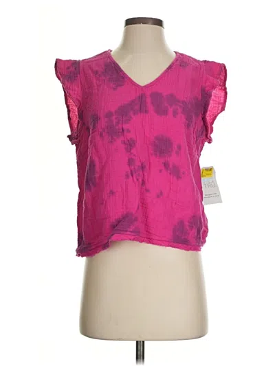Time And Tru Sleeveless Blouse In Pink