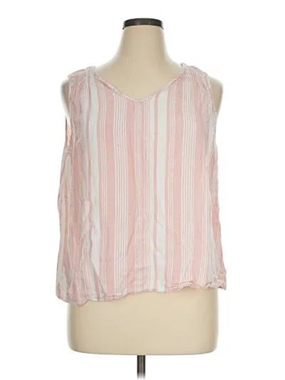 Pre-owned Time And Tru Sleeveless Blouse In Pink