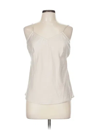 Pre-owned Time And Tru Sleeveless Blouse In White