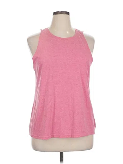 Pre-owned Time And Tru Sleeveless T-shirt In Pink