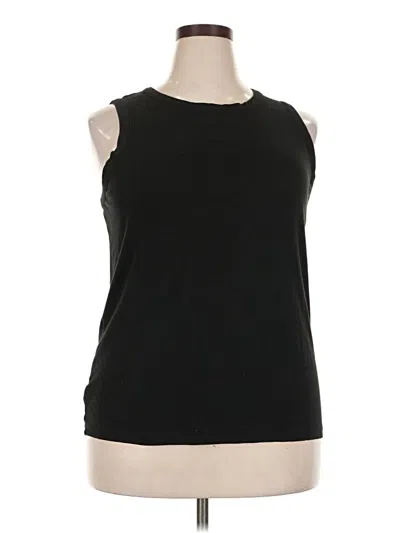 Pre-owned Time And Tru Sleeveless T-shirt In Black