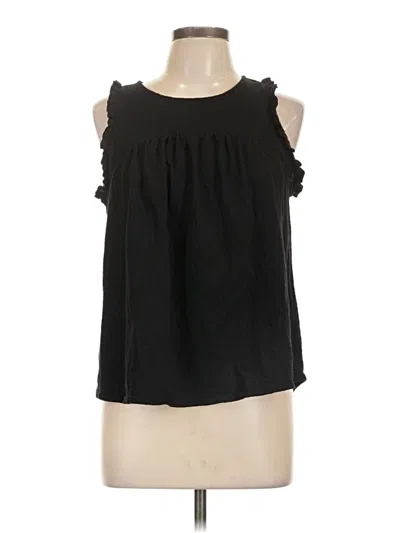 Pre-owned Time And Tru Sleeveless T-shirt In Black