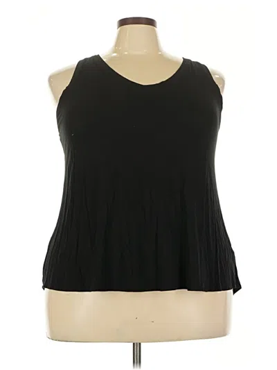 Pre-owned Time And Tru Sleeveless T-shirt In Black