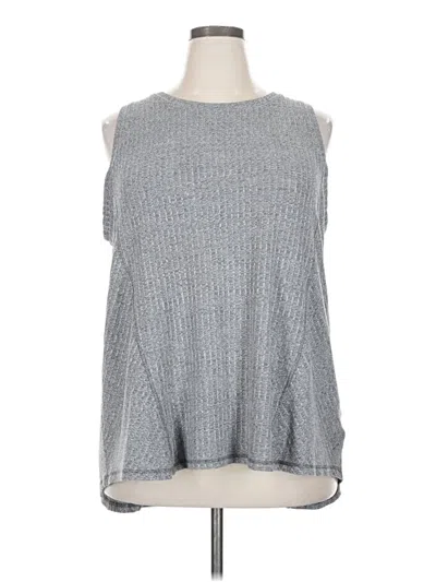 Pre-owned Time And Tru Sleeveless T-shirt In Gray