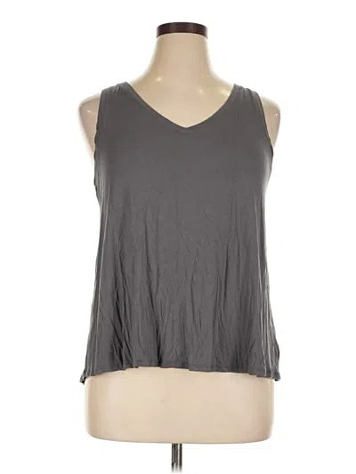 Pre-owned Time And Tru Sleeveless T-shirt In Gray