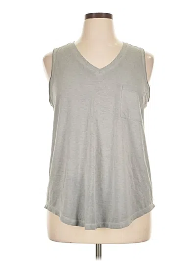 Pre-owned Time And Tru Sleeveless T-shirt In Gray