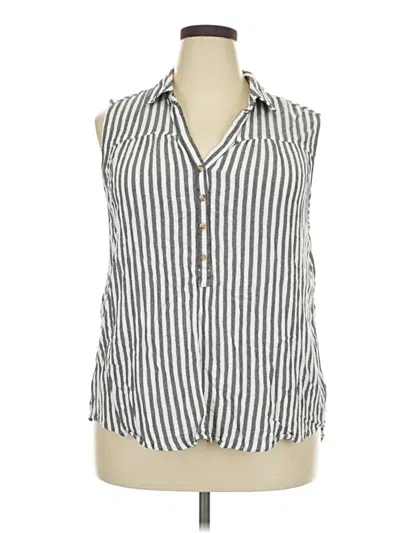 Pre-owned Time And Tru Sleeveless T-shirt In Gray
