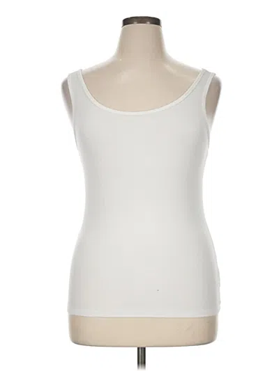 Pre-owned Time And Tru Sleeveless T-shirt In Ivory