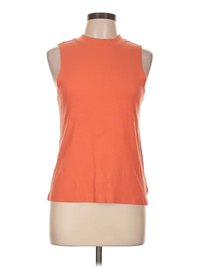 Pre-owned Time And Tru Sleeveless T-shirt In Orange