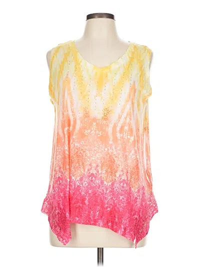 Pre-owned Time And Tru Sleeveless T-shirt In Pink