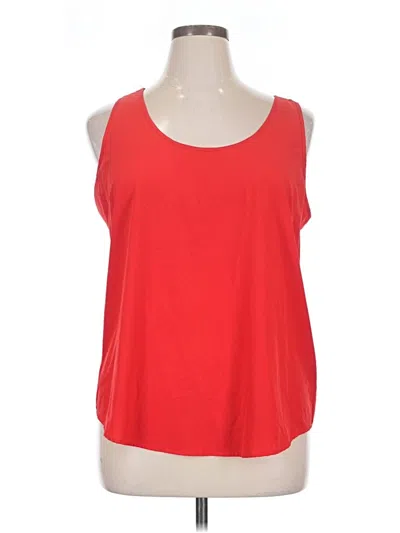Pre-owned Time And Tru Sleeveless T-shirt In Red