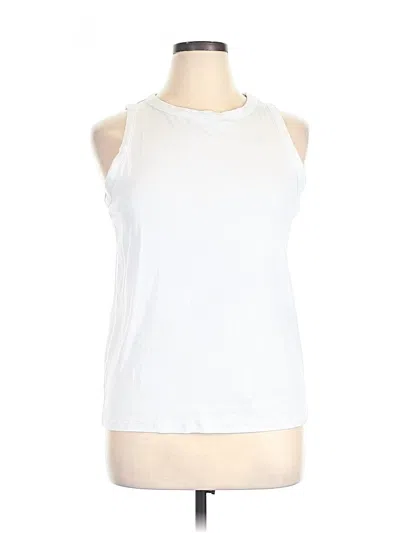 Pre-owned Time And Tru Sleeveless T-shirt In White