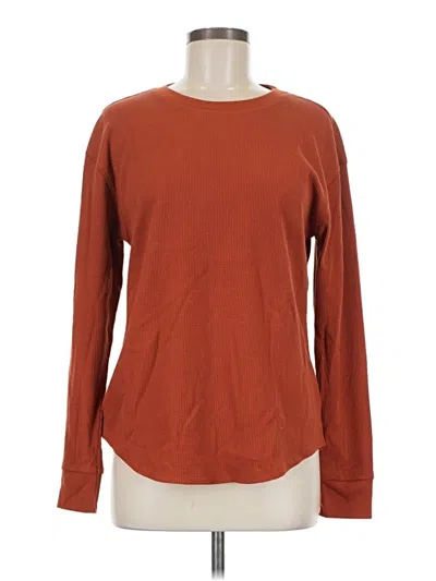 Pre-owned Time And Tru Sweatshirt In Brown