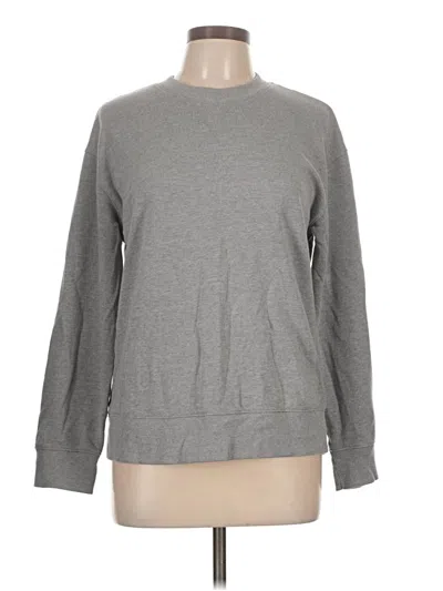 Pre-owned Time And Tru Sweatshirt In Gray