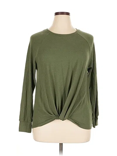 Pre-owned Time And Tru Sweatshirt In Green