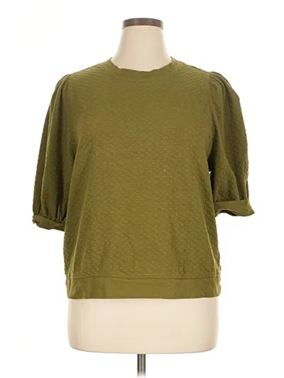 Pre-owned Time And Tru Sweatshirt In Green