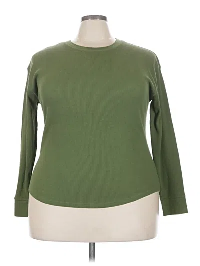 Pre-owned Time And Tru Sweatshirt In Green