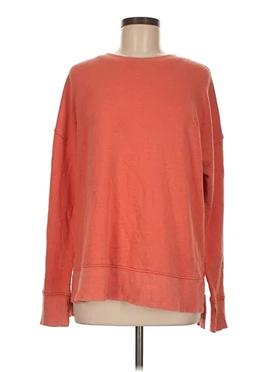 Pre-owned Time And Tru Sweatshirt In Orange