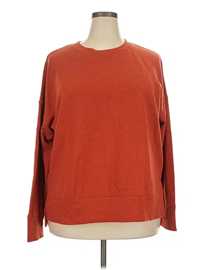 Pre-owned Time And Tru Sweatshirt In Orange