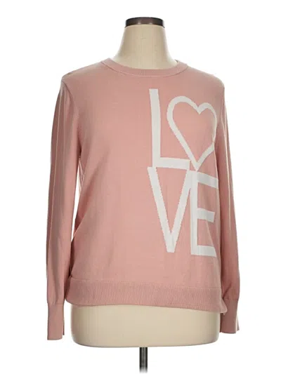 Pre-owned Time And Tru Sweatshirt In Pink