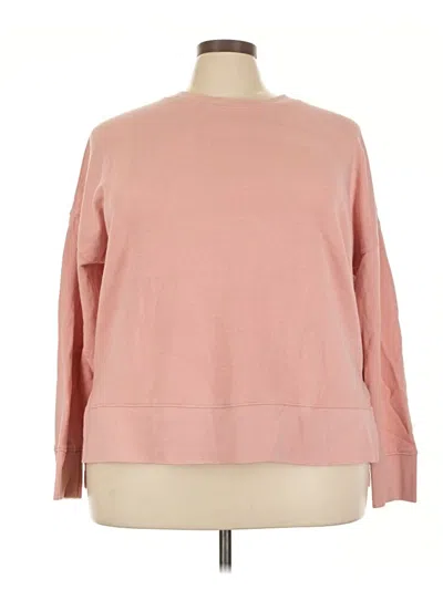 Pre-owned Time And Tru Sweatshirt In Pink