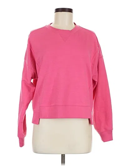 Pre-owned Time And Tru Sweatshirt In Pink