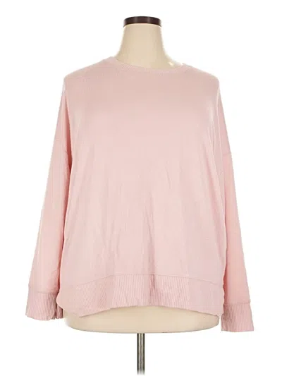 Pre-owned Time And Tru Sweatshirt In Pink